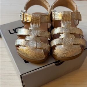 UGG Shimmering Gold Kids Sandals
